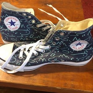 Womens 10, mens 8 Converse All Star. Barely Worn. $45 new.